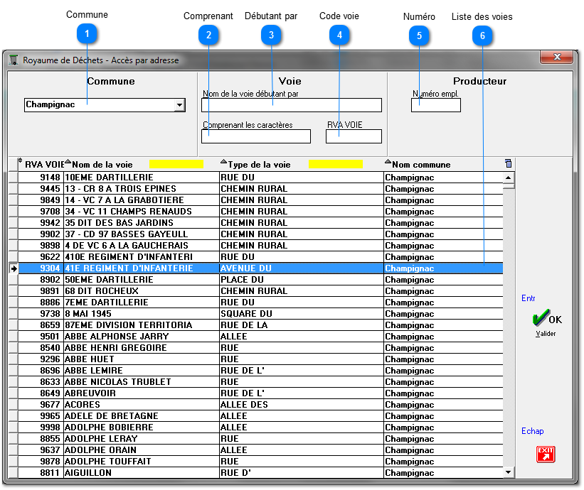 5.1.1. Accès par adresse