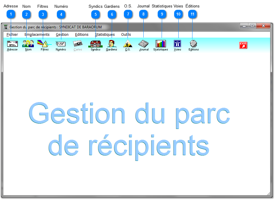 5. Gestion du parc de récipients