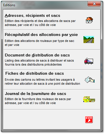 6.4. Éditions récapitulatives