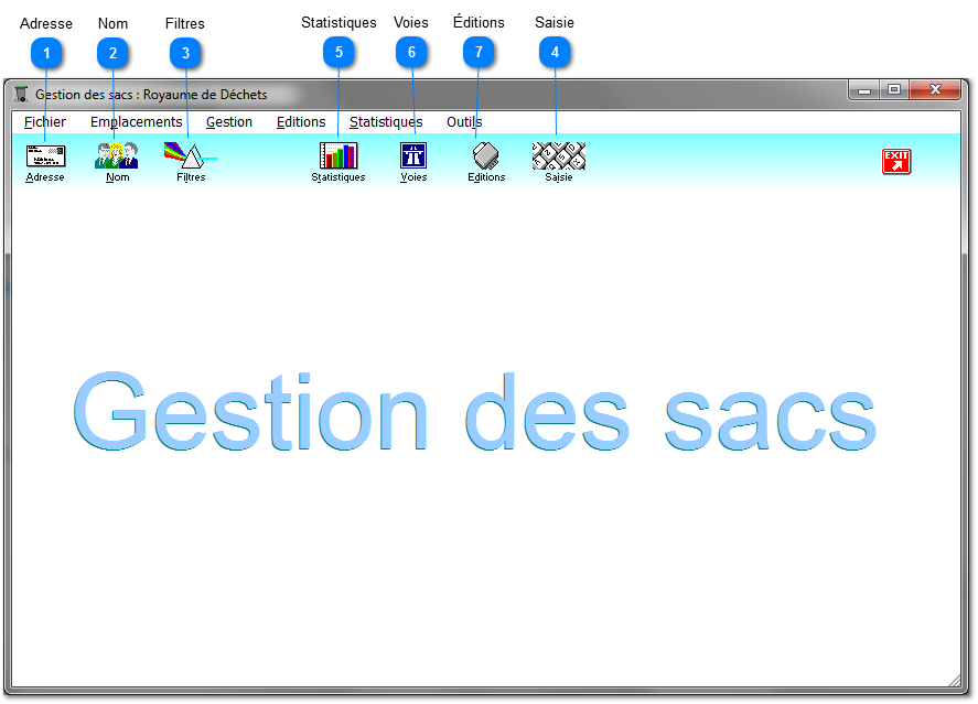 6. Gestion des sacs
