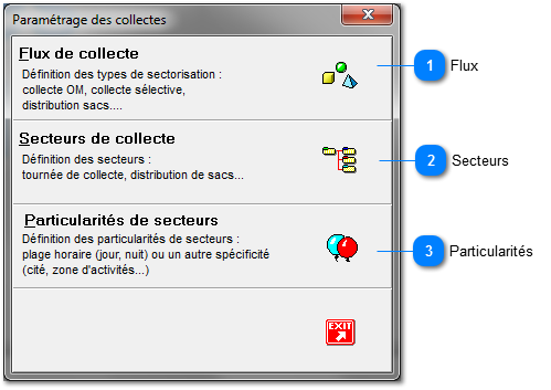 8.1. Paramétrage des collectes