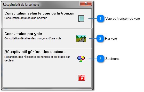 8.5. Récapitulatif de la collecte